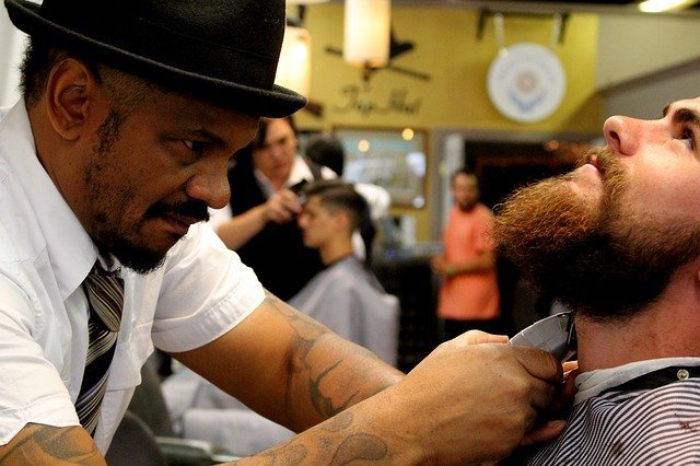 trimming beard