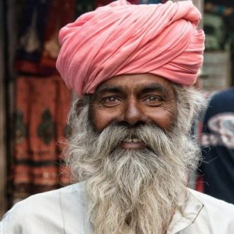 man with soft beard