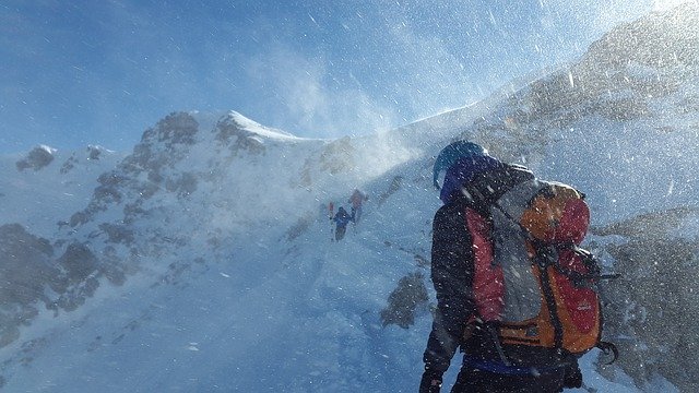 walking in snow